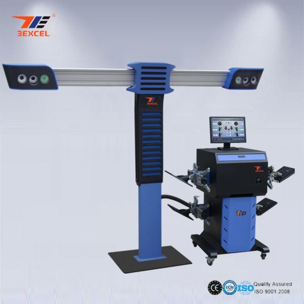 Quality 4 Precision Cameras 3D Wheel Aligner , 3D Car Wheel Alignment And Balancing Machine for sale