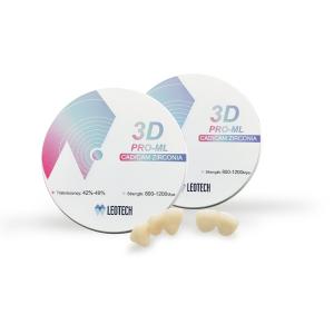 95mm 3D Pro Multilayer 42% - 49% Translucency Dental Zirconia Disc