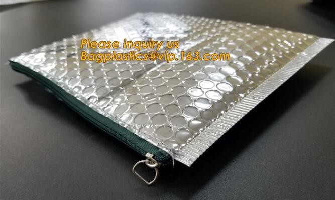Cosmetic Slider Zip lockk Bubble Bags Bubble Slide Pouch,Zip lockk esd bubble bag bubble packaging wrap cosmetic pouch slide