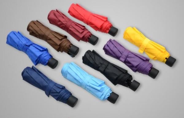 Quality Mini Size Solid Color Manual Open Umbrella , Double Vented Patio Umbrella 8 Ribs for sale