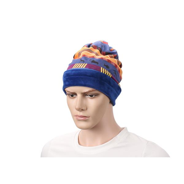 Unisex Winter Hats Velvet Warm Digital Printed Multifunctional One Size