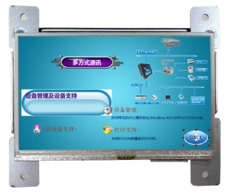 Small Resistive Touch Panel HMI RS232 RS485 Smart PLC Display
