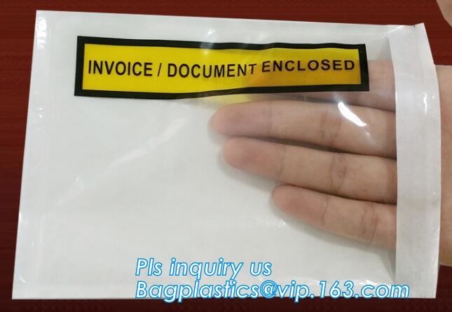 TNT DHL shipping packing list document envelopes, packing list padded envelope, tamper proof express use plastic packing