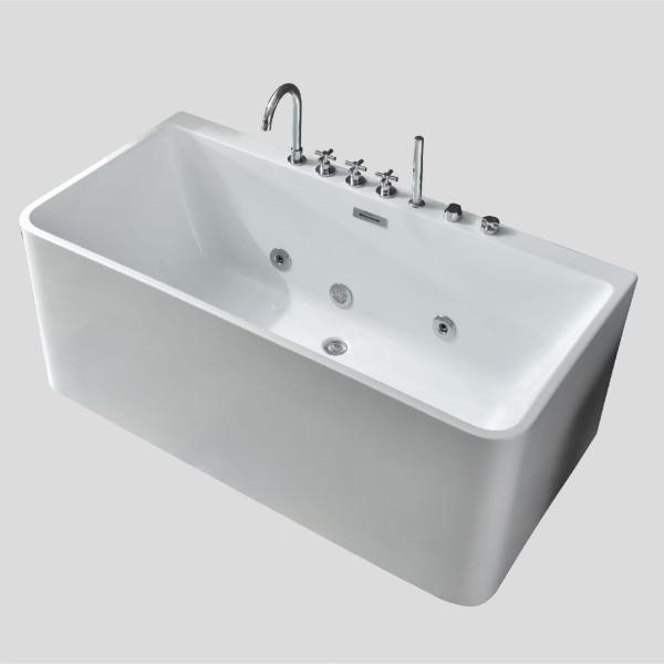 Quality Personalised Heated Jacuzzi Bathtubs With Jets Stand Alone Deep Soaking for sale