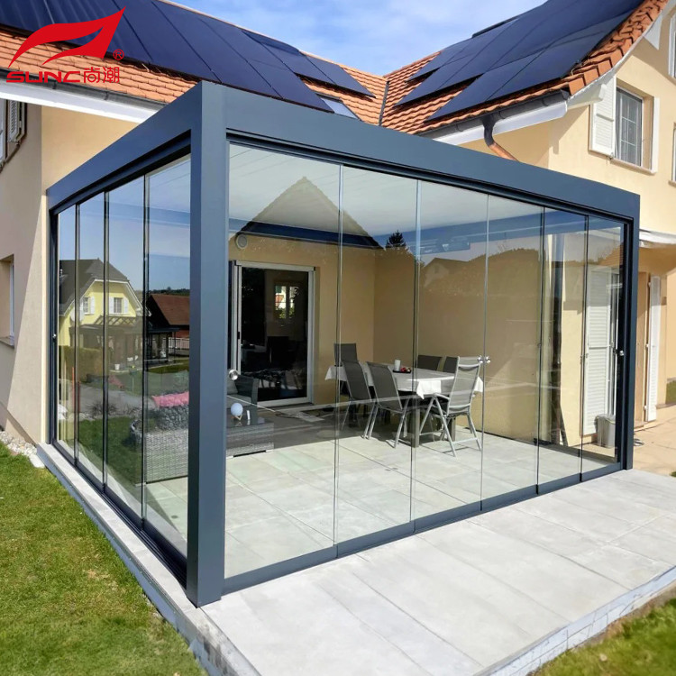 China Waterproof Windproof Electric Aluminum Pergola For Garden/ Outdoor wholesale