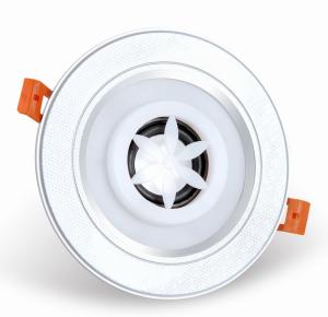 China Music Playing Bluetooth Recessed Light Speakers  , Ceiling Led Downlight With Bluetooth Speaker on sale