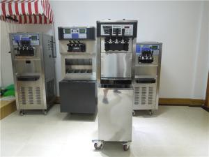 China Small Size Table Top Soft Ice Cream Making Machine Low Noise Twin Twist Flavor wholesale