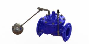 China Modulating Blue Floating Ball Valve , Full Bore Water Level Float Valve wholesale
