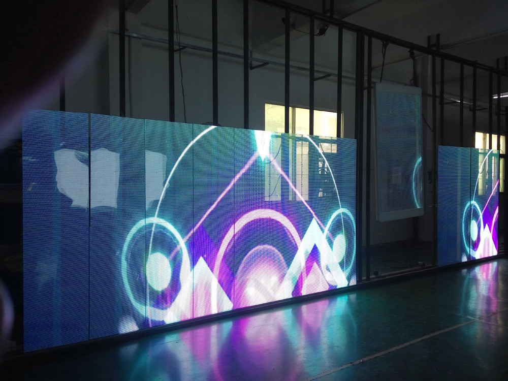 LED window display signs transparent led curtain display Shopping Windows Ads Player