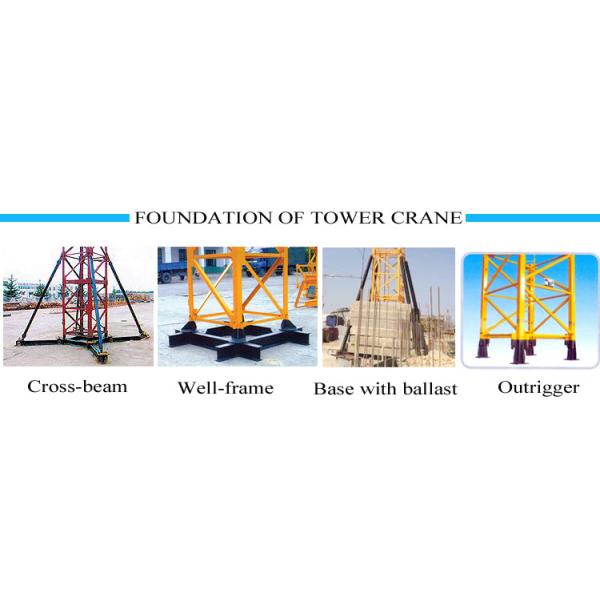 2.0 ton Tip Load 25m Jib QTD Tower Crane Best Prices of 6 ton Tower Crane