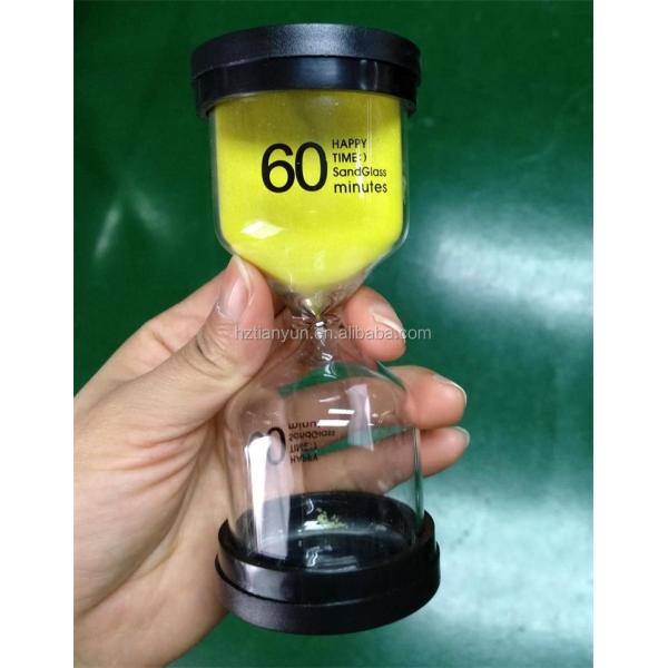 Black Cover Hour Glass Egg Timer 1 Minute - 24 Hours Sand Clock Hourglass