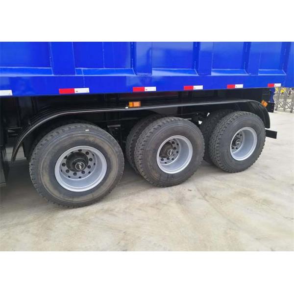 42 CBM Tipper Truck Trailer , 10 Wheel Dump Truck For Carrying Sand / Stone