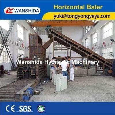 Quality 37kW Horizontal Baler Machine Length 1900mm Pet Bottle Baling Machine for sale