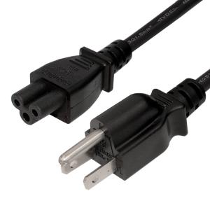 UL Approved IEC 320 C13 Power Cord USA 3 Pin Black Computer Power Cord Plug