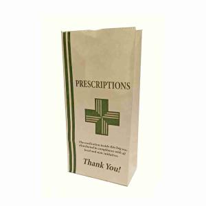 Recyclable Waterproof SOS Pharmacy Paper Bag Kraft Paper 130gsm