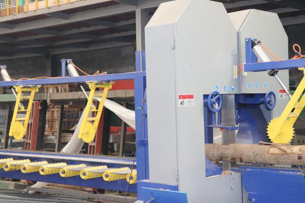 Quality Twin vertical bandsaw mill double cut sawmill Equipment for log edges cutting for sale
