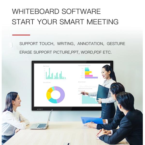 Smart LCD Display Classroom Electronic Digital Interactive Whiteboard 86 100 Inch