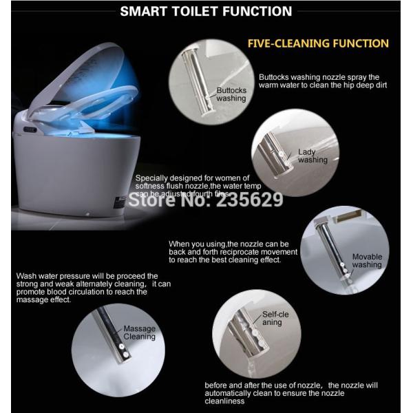 2016 Hot sale factory pirce sanitary ware china intelligent red wc toilet