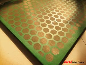 China Hexagonal Punched Hole Shale Shaker Screen Steel Framed wholesale