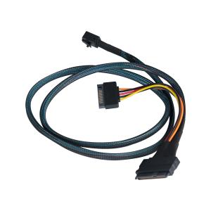 Mini Sas HD Sff-8643 to Sff-8639+SATA 15p internal Cables Secure Cable for High-performance computing