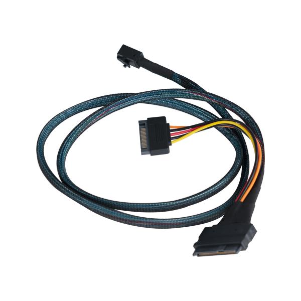 Quality Mini Sas HD Sff-8643 to Sff-8639+SATA 15p internal Cables Secure Cable for High-performance computing for sale
