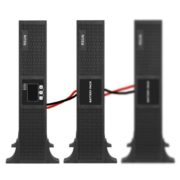 2U High Frequency Online UPS 19 Inch 3KVA Rack Mount UPS LCD For Server Metal Case