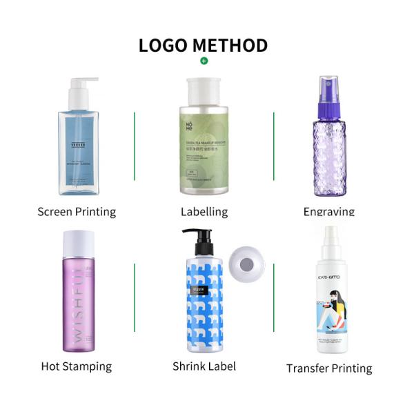 Square Plastic Cosmetic Bottles 250ML PETG Cosmetic Packaging