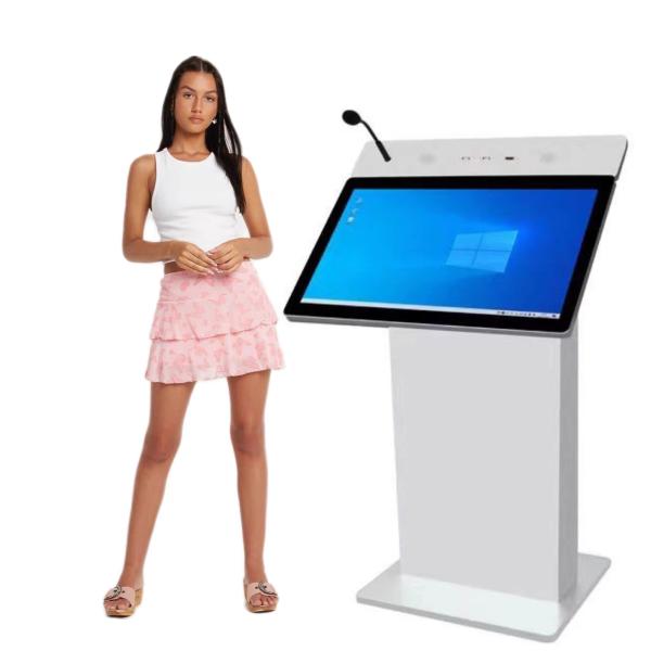 Quality School Classroom Smart Digital Podium Lectern With Microphone And Speaker for sale