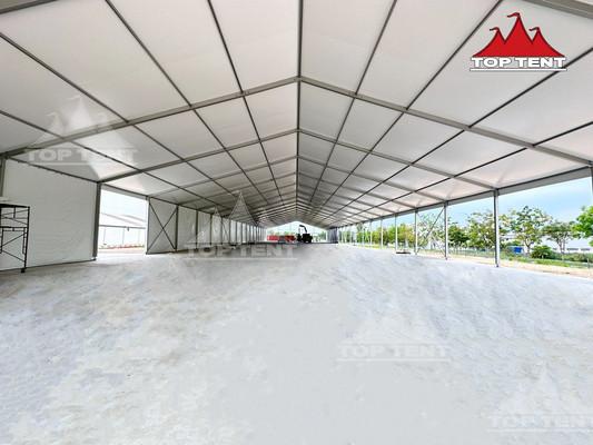 Quality 24x75m Semi Permanent Marquee White PVC Marquee Tent Capacity 1000 People for sale