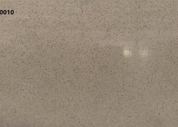 Quality Man Made Brown Quartz Stone Countertop Solid Surface Staining Resistant for sale
