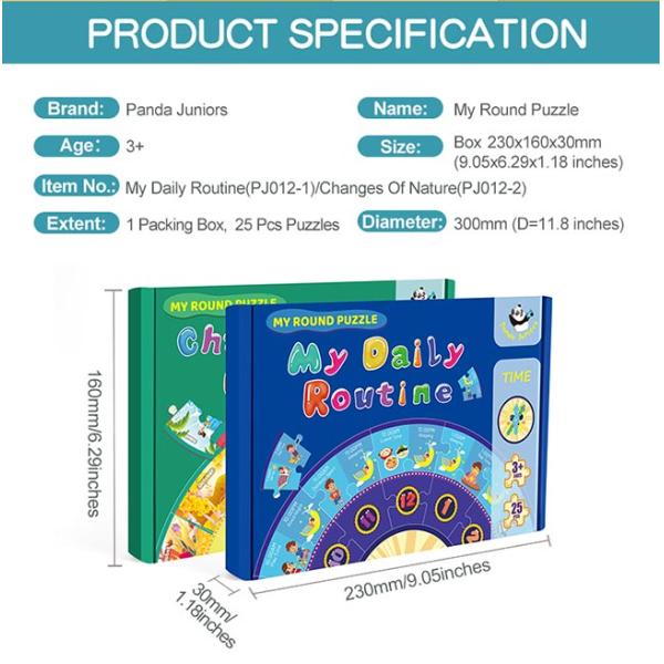 Creative Educational Time Number Block Puzzle Game Mathematics Enlightenment