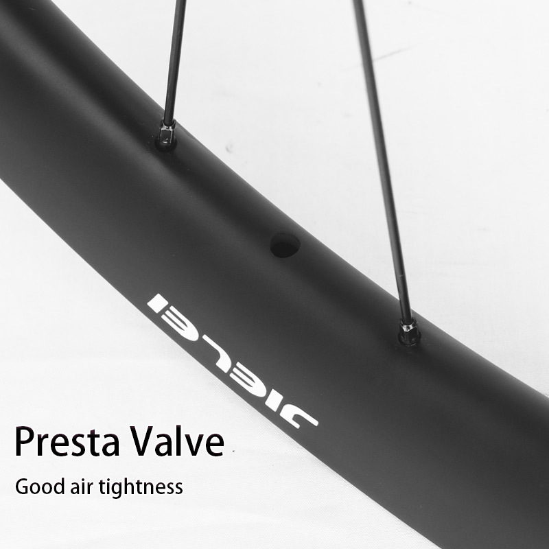 JIELEI High Quality 700c Carbon Fibre Bicycle Wheelset 46mm 24 Holes Four Claw Clincher Disc Brake Tubeless Road Bike Wheels