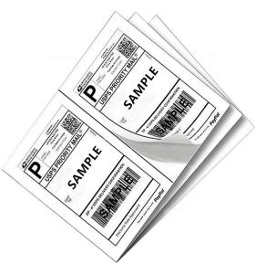 White Direct Thermal Shipping Labels A6 Waybill 4x6 Fanfold Thermal Labels