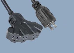 L14-30P Twist locking to NEMA 5-15R Receptacle Four 4 Outlet Protector Adapter American Power Extension Cord Sets