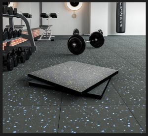 Custom Rubber Floor Mats 1000mm*1000mm Interlocking Gym Flooring