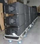 700W Q1 Professional Speaker System , 10 Inch Powered Line Array Speakers For