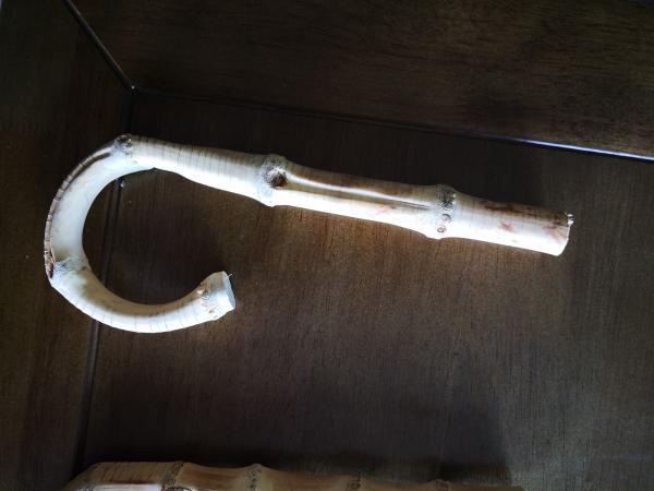 Quality Bamboo wooden Handmade bag Handle with metal hardware for sale