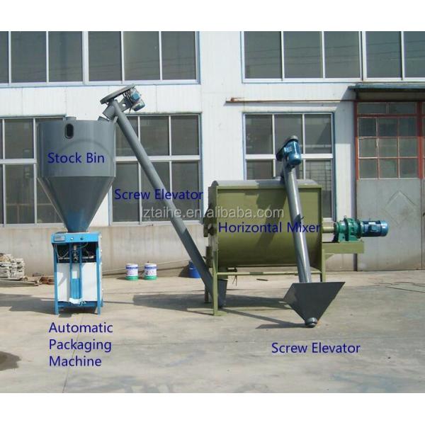 1600 KG Manure Fertilizer Mixing Machine Horizontal Ribbon Blender Powder Mixer with Customer Required Voltage