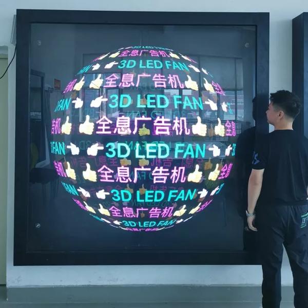 Two / Four Fan Blades 360 Degree Holographic Display , Holographic 3d Projection