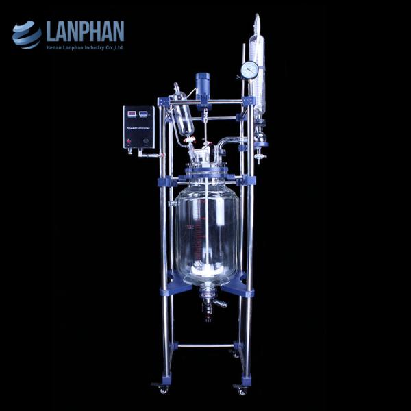 Quality 30L Borosilicate Stirring Glass Jacketed Lab Reactors for sale