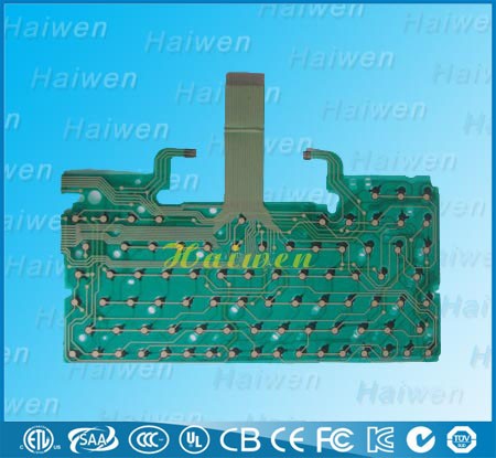 3 button membrane switch keyboard with lcd window