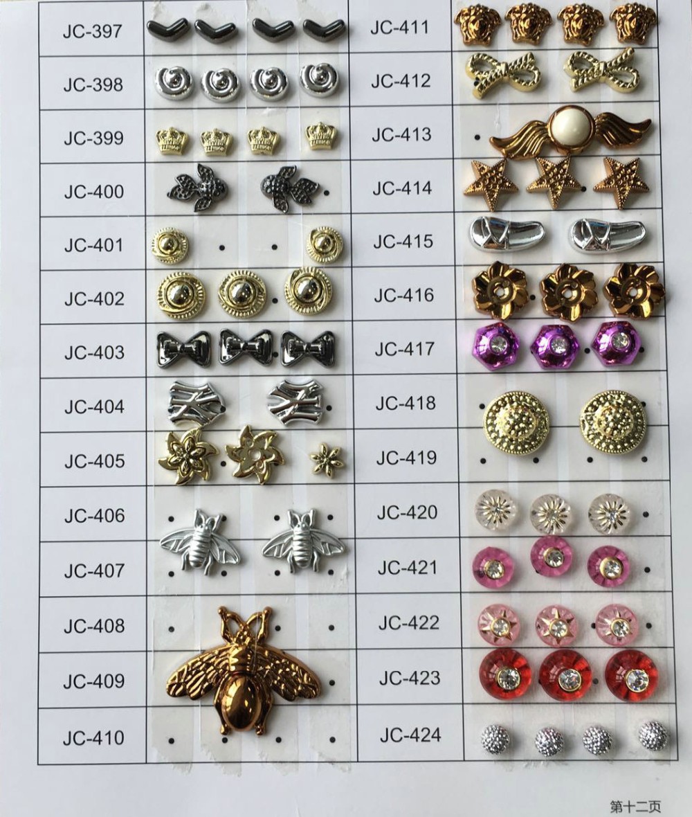 2021garment accessory rhinestone decoration plastic rivet for women shoes