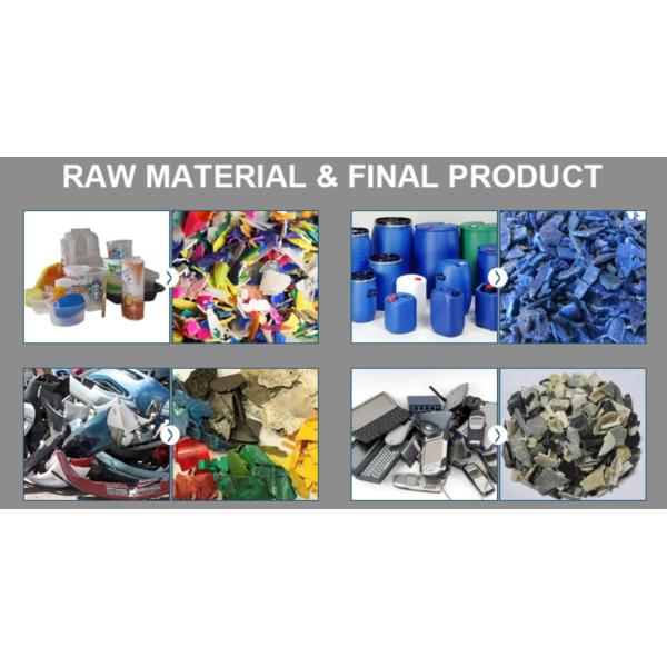 380V PP PE Rigid Plastic Bottle Recycling Machines