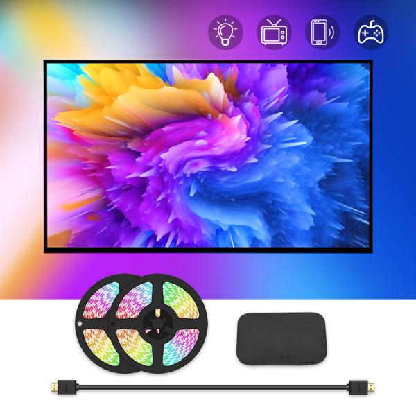 Quality New HDMI Sync Screen Lighting Kit For TV Box Smart Ambient PC Backlights WiFi RGB LED Strip Lights Dream Color tv led strip for sale