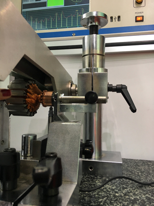 Commutator Roundness Electric Motor Testing Equipment For Brushed DC Motor
