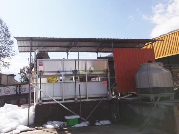 Quality Direct Cooling Ice Block Making Machine Water Cooled 10 Tons For Ice Plant for sale