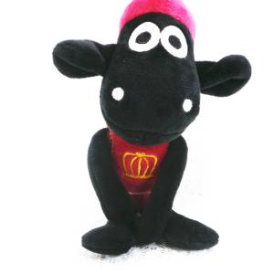 Embroidery Pattern Hippo Key Chain , 3D cute plush keychain For Key
