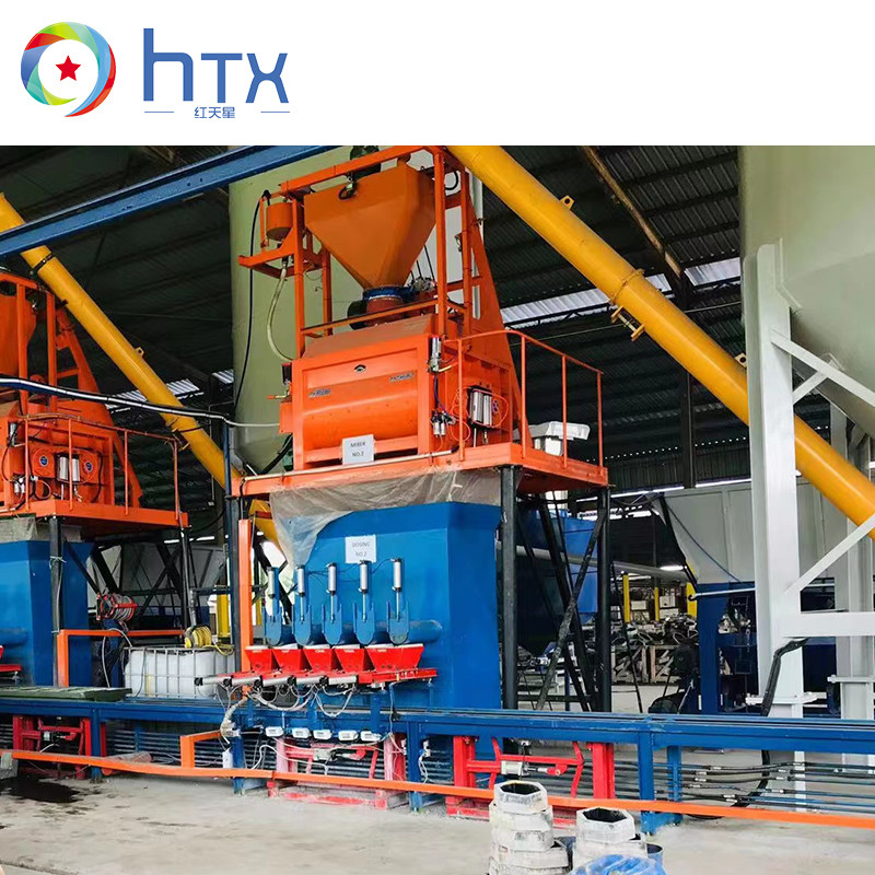 Automatic Dosing System Wet Cast Concrete Machine Cement Block Manufacturing Process