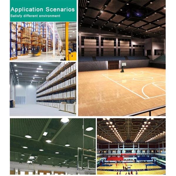 High Lumen UFO LED High Bay Light SMD3030 Type Aluminum / PC Material