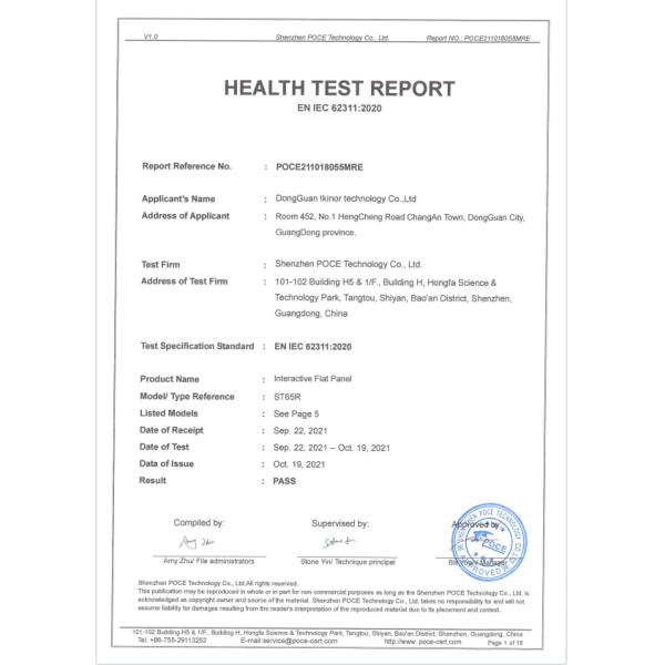 TFT Led Smart Whiteboard , 4K Interactive Smart Panel 98 Inch 4096x2160